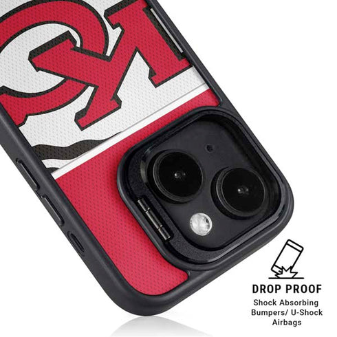 NFL Kansas City Chiefs Zone Block iPhone 15 Plus Kickstand Case
