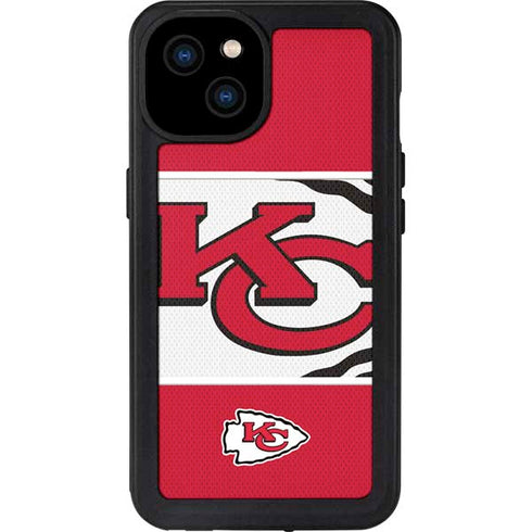 NFL Kansas City Chiefs Zone Block iPhone 15 Plus Waterproof Case