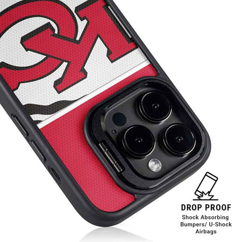 NFL Kansas City Chiefs Zone Block iPhone 15 Pro Kickstand Case
