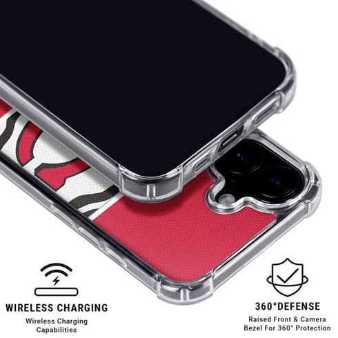 NFL Kansas City Chiefs Zone Block iPhone 16 Plus Clear Case