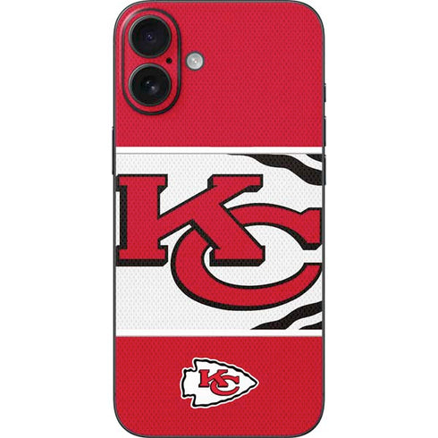 NFL Kansas City Chiefs Zone Block iPhone 16 Plus Skin