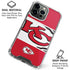 NFL Kansas City Chiefs Zone Block iPhone 16 Pro Max Clear Case