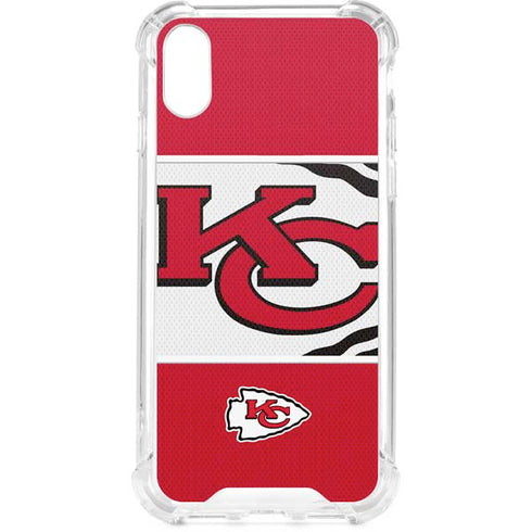 NFL Kansas City Chiefs Zone Block iPhone XS Clear Case