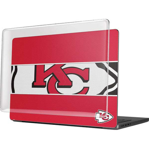 NFL Kansas City Chiefs Zone Block MacBook Pro 14in (2021-24) Case plus Skin