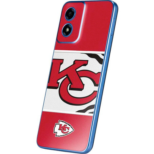 NFL Kansas City Chiefs Zone Block Moto G Play 4G (2024) Skin
