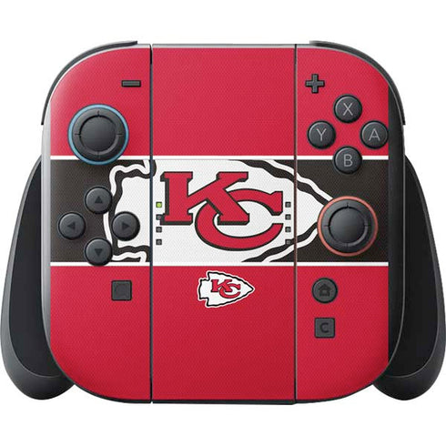 NFL Kansas City Chiefs Zone Block Nintendo Switch 2 (2025) with Joy-Con Skin