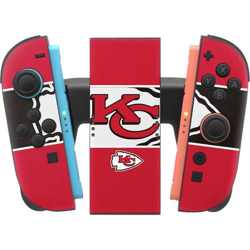 NFL Kansas City Chiefs Zone Block Nintendo Switch 2 (2025) Joy-Con Controller Skin
