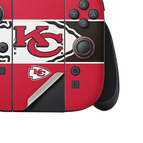 NFL Kansas City Chiefs Zone Block Nintendo Switch 2 (2025) Joy-Con Controller Skin