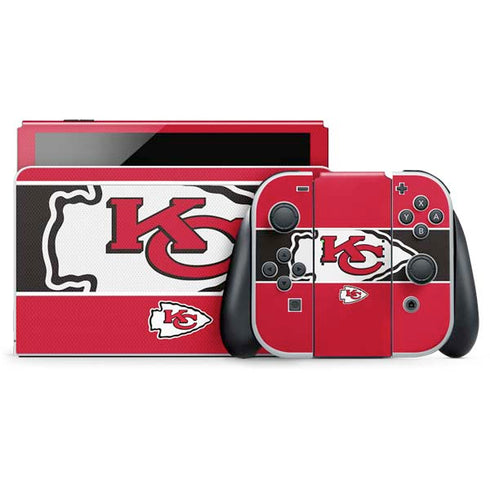NFL Kansas City Chiefs Zone Block Nintendo Skins