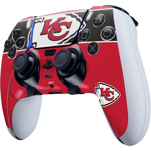 NFL Kansas City Chiefs Zone Block PS5 DualSense Edge Pro Controller Skin