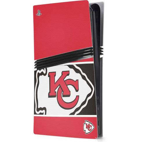 NFL Kansas City Chiefs Zone Block PS5 Pro Console Skin