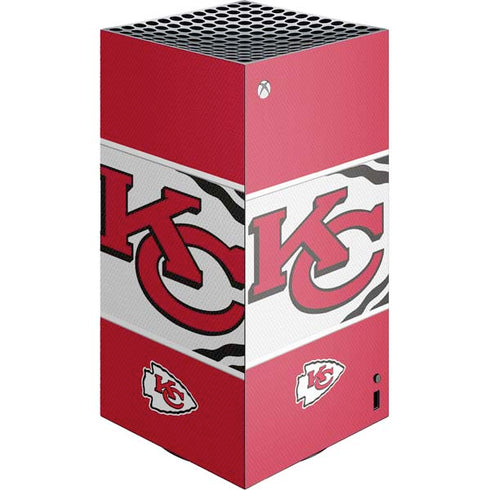 NFL Kansas City Chiefs Zone Block XBox Series X Digital Edition Console Skin