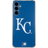 MLB Kansas City Royals - Solid Distressed Galaxy A35 5G Clear Case