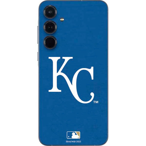 MLB Kansas City Royals - Solid Distressed Galaxy A35 5G Skin