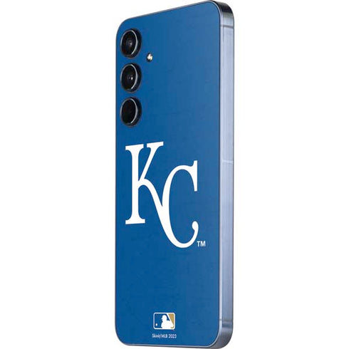 MLB Kansas City Royals - Solid Distressed Galaxy A35 5G Skin