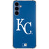 MLB Kansas City Royals - Solid Distressed Galaxy A55 5G Clear Case