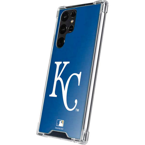 MLB Kansas City Royals - Solid Distressed Galaxy S23 Ultra Clear Case
