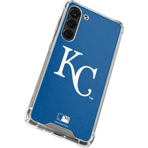 MLB Kansas City Royals - Solid Distressed Galaxy S24 FE Clear Case