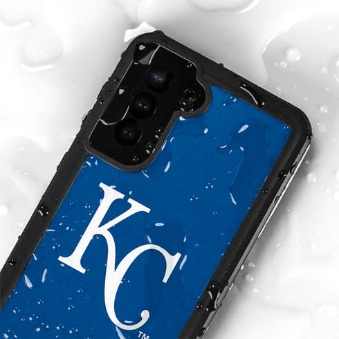 MLB Kansas City Royals - Solid Distressed Galaxy S24 Plus Waterproof Case