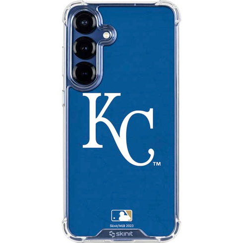 MLB Kansas City Royals - Solid Distressed Galaxy S25 Plus Clear Case