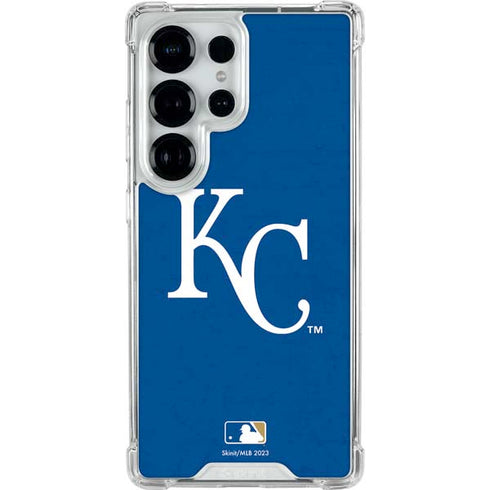 MLB Kansas City Royals - Solid Distressed Galaxy S25 Ultra Clear Case