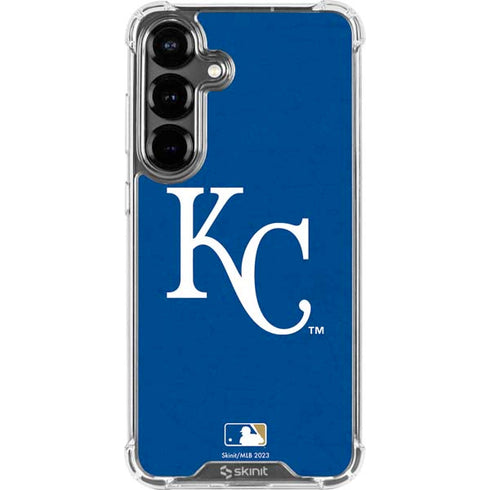 MLB Kansas City Royals - Solid Distressed Galaxy S26 Plus Clear Case