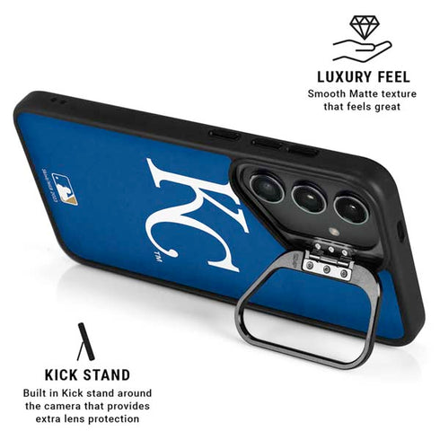 MLB Kansas City Royals - Solid Distressed Galaxy S26 Plus Kickstand Case
