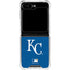 MLB Kansas City Royals - Solid Distressed Galaxy Z Flip6 Clear Case