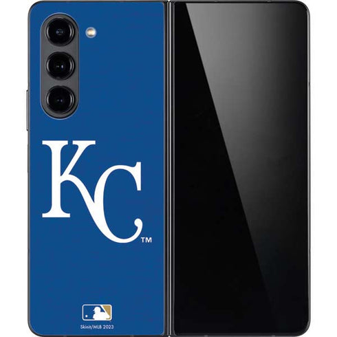 MLB Kansas City Royals - Solid Distressed Galaxy Z Fold5 5G Skin