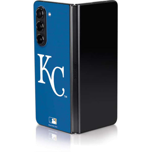 MLB Kansas City Royals - Solid Distressed Galaxy Z Fold5 5G Skin