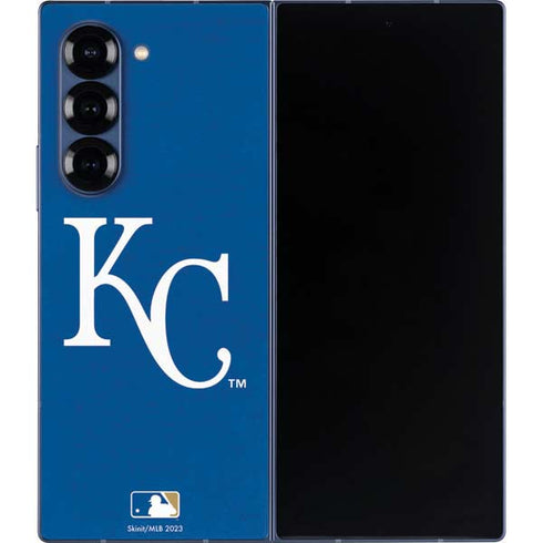 MLB Kansas City Royals - Solid Distressed Galaxy Z Fold6 Skin