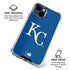MLB Kansas City Royals - Solid Distressed iPhone 15 Clear Case