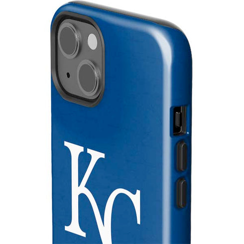 MLB Kansas City Royals - Solid Distressed iPhone 15 Impact Case