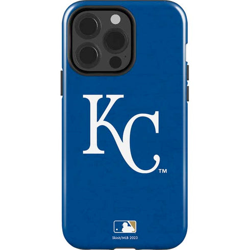 MLB Kansas City Royals - Solid Distressed iPhone 15 Pro Impact Case