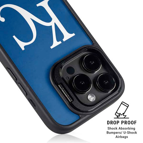 MLB Kansas City Royals - Solid Distressed iPhone 15 Pro Max Kickstand Case