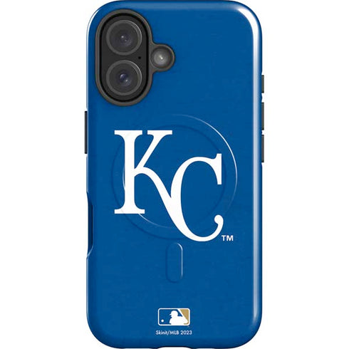 MLB Kansas City Royals - Solid Distressed iPhone 16 Magsafe Impact Case