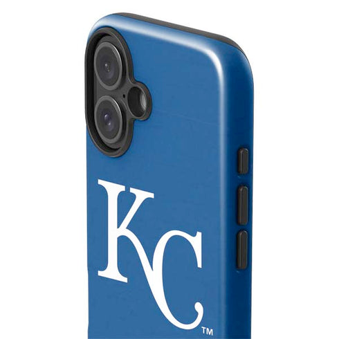 MLB Kansas City Royals - Solid Distressed iPhone 16 Plus Impact Case