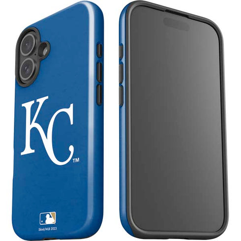 MLB Kansas City Royals - Solid Distressed iPhone 16 Plus Impact Case