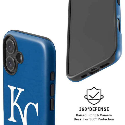 MLB Kansas City Royals - Solid Distressed iPhone 16 Plus Magsafe Impact Case