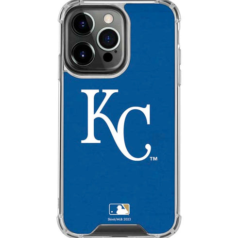 MLB Kansas City Royals - Solid Distressed iPhone 16 Pro Max Clear Case