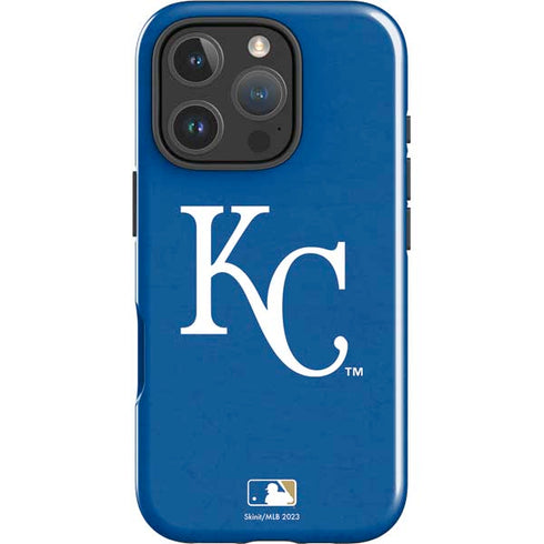 MLB Kansas City Royals - Solid Distressed iPhone 16 Pro Max Impact Case