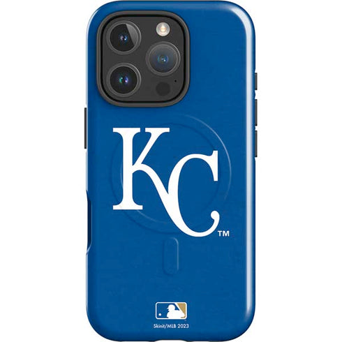 MLB Kansas City Royals - Solid Distressed iPhone 16 Pro Max Magsafe Impact Case