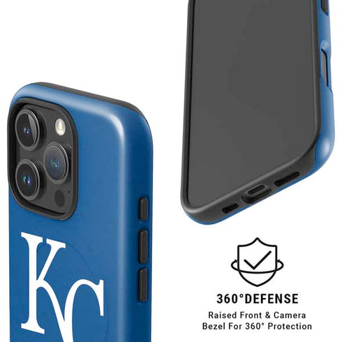 MLB Kansas City Royals - Solid Distressed iPhone 16 Pro Max Magsafe Impact Case