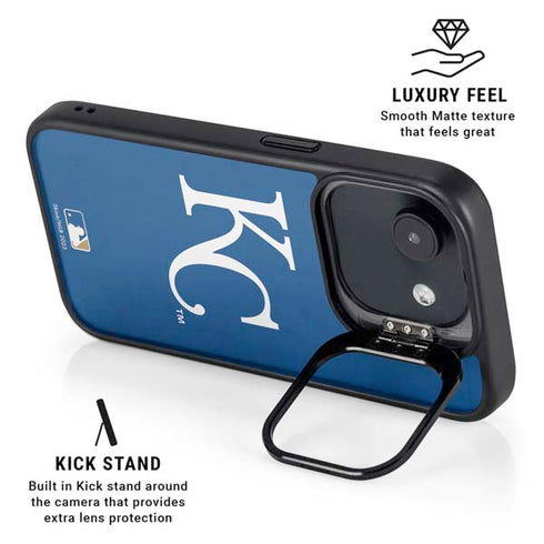 MLB Kansas City Royals - Solid Distressed iPhone 16e Kickstand Case
