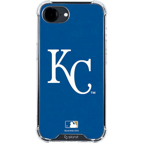 MLB Kansas City Royals - Solid Distressed iPhone 16e Clear Case