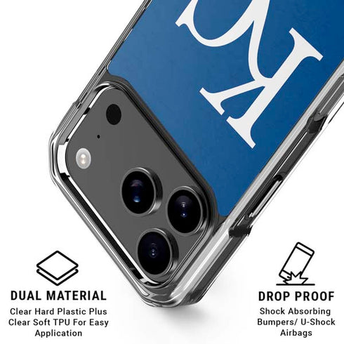 MLB Kansas City Royals - Solid Distressed iPhone 18 Pro Clear Case