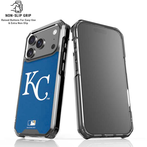 MLB Kansas City Royals - Solid Distressed iPhone 18 Pro Clear Case