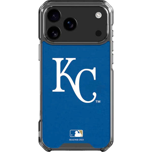 MLB Kansas City Royals - Solid Distressed iPhone 18 Pro Max Clear Case