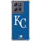 MLB Kansas City Royals - Solid Distressed Moto G 5G (2025) Clear Case