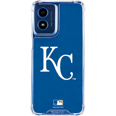 MLB Kansas City Royals - Solid Distressed Moto G Play 4G (2024) Clear Case
